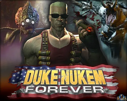 Obal hry Duke Nukem Forever — herní legenda vydaná v roce 2011 po 14 letech vývoje