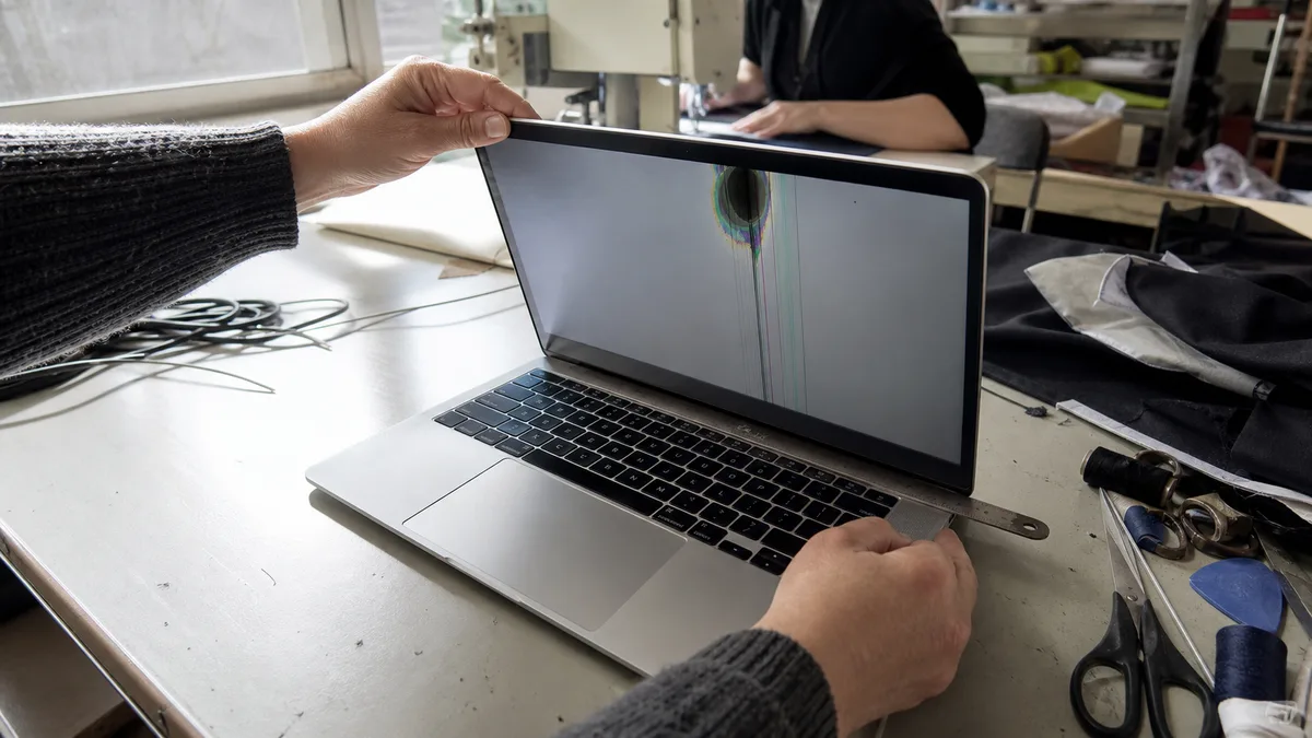 MacBook display: lines, spots, or flickering backlight