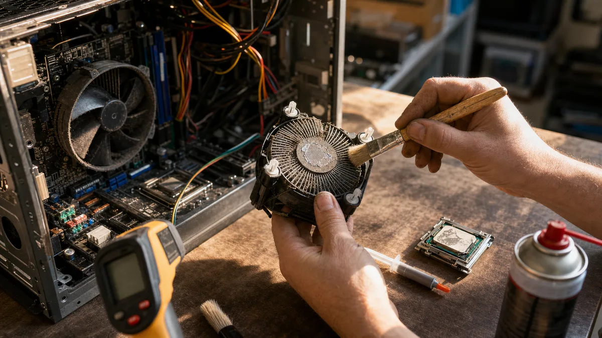 Notebook and Desktop PC Overheating and Shutting Down: Cleaning, Repasting, and When to Visit a Service Center