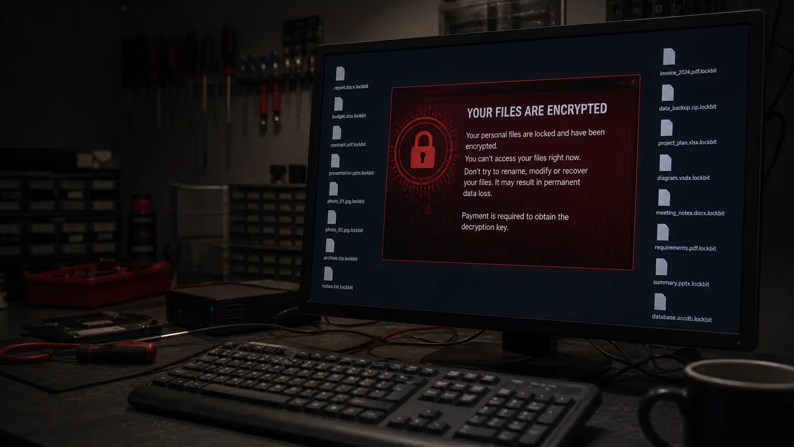 Ransomware vám zašifroval data — co dělat KROK ZA KROKEM