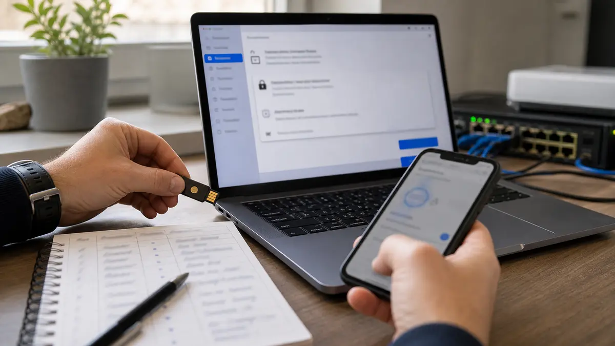 Nastavení vícefaktorového ověřování ve firmě pomocí bezpečnostního klíče a mobilního ověřování